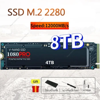 2024 Novo 100% Original 1080PRO 8 TB 4 TB 2TB NVMe SSD PCIe Gen 5.0 x 4 M. 2 2280 Interna, Unidades de Estado Sólido para Desktop Portátil PS5